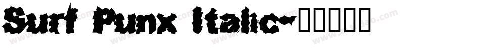 Surf Punx Italic字体转换